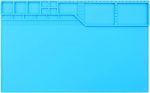 VOTCT Large Silicone Repair Mat Heat Resistant 932℉, Soldering Mat Has Magnetic Area and Multiple Parts Storage Areas For Repair Watch, Phone Other Electronic Product. Light Blue, Size: 17 x 12 Inch - Image 7